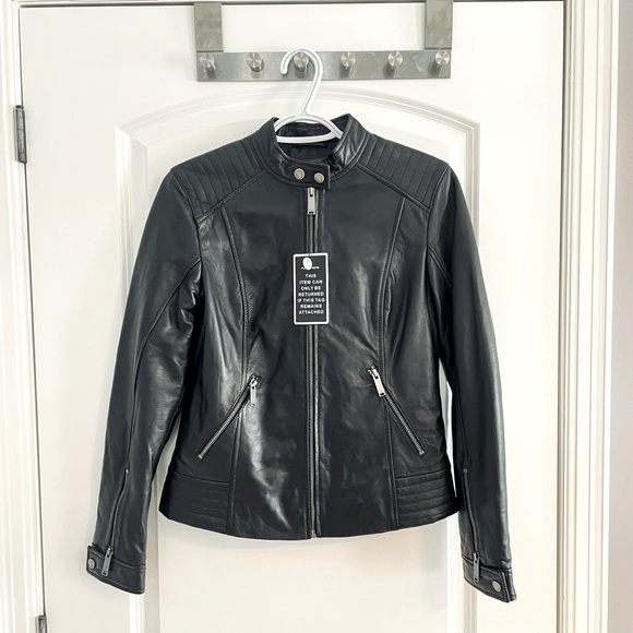 Brand NEW Genuine Leather Coat - Danier - Picture 2 of 16